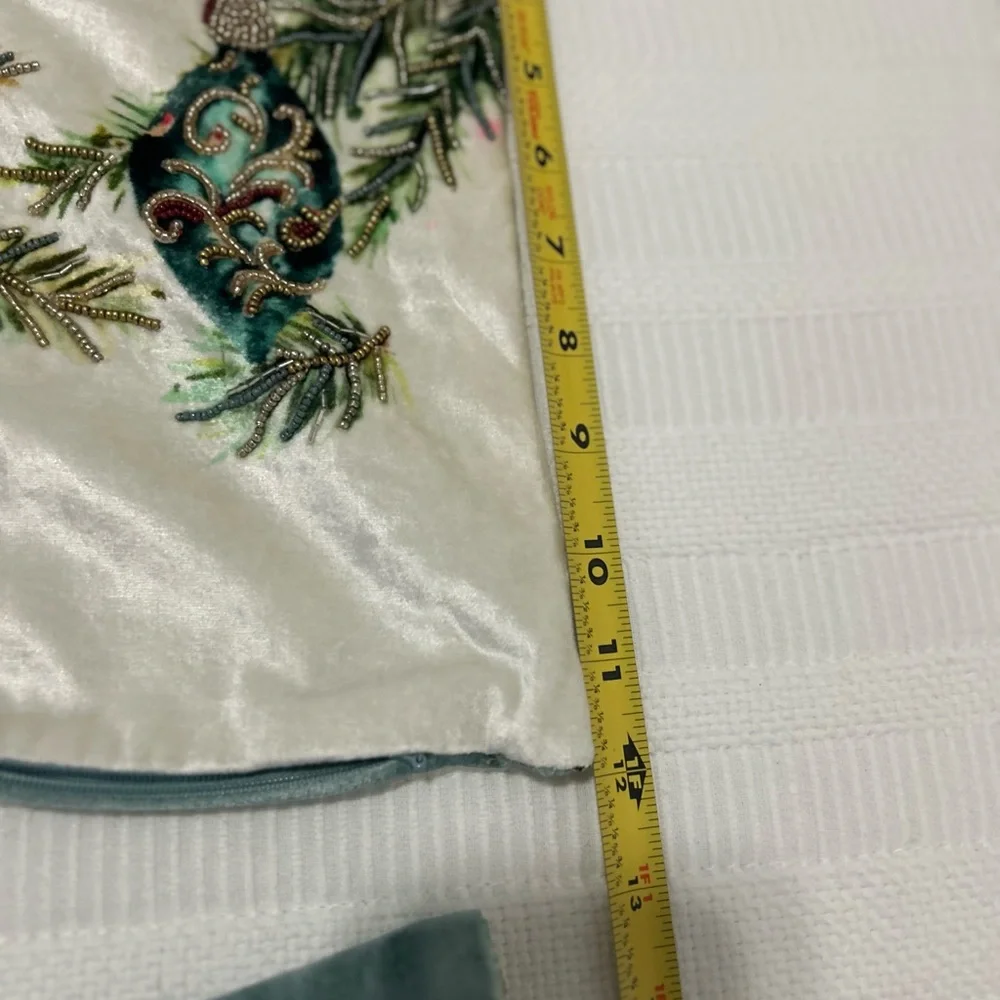Festive Holiday Pillow covers with Ornaments